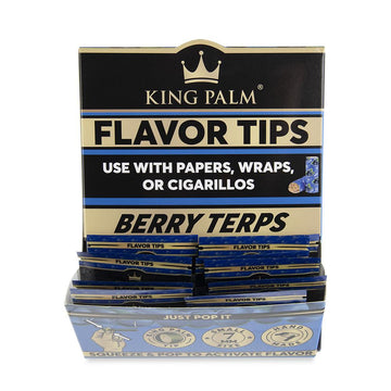 King Palm Terp Flavor Tips - 2pk - 50ct Display