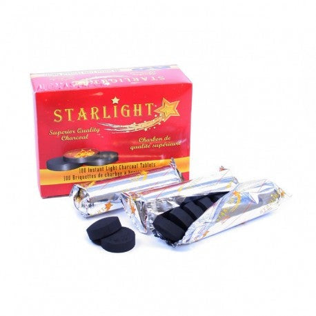 Starlight 33mm Hookah Charcoal - 10ct Display