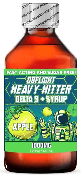 D8Flight Heavy Hitter D9 Syrup 1000mg 4oz Bottle