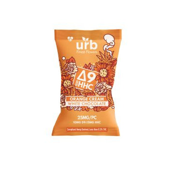 URB 25mg Delta 9:HHC Single Serve Chocolate - 20ct Display