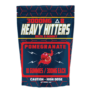 D8Flight Heavy Hitters 3000mg D8 Gummies 10pk bag - 5ct Display