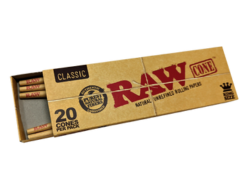Raw Classic King Size Cones 20pk - 40ct Display