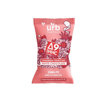 URB 25mg Delta 9:HHC Single Serve Chocolate - 20ct Display