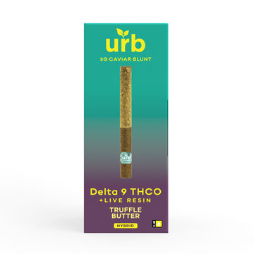 URB D9 THC-O Live Resin 3g Caviar Blunts - 6ct