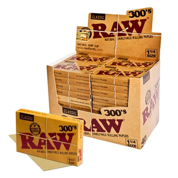 RAW Classic 300s Rolling Paper - 40ct Display