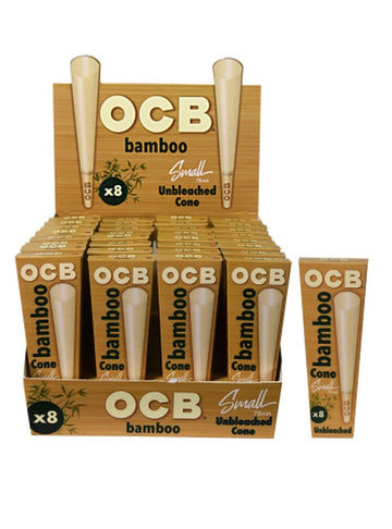 OCB - 78mm Small Bamboo Pre-Roll Cones 8pk - 32ct Display