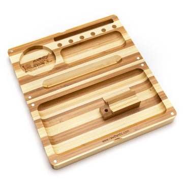 RAW BackFlip Bamboo Magnet Rolling Tray
