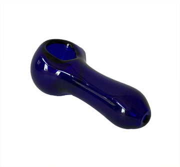 3.5" Sloppy Hippo Cobalt Blue Colored Hand Pipe