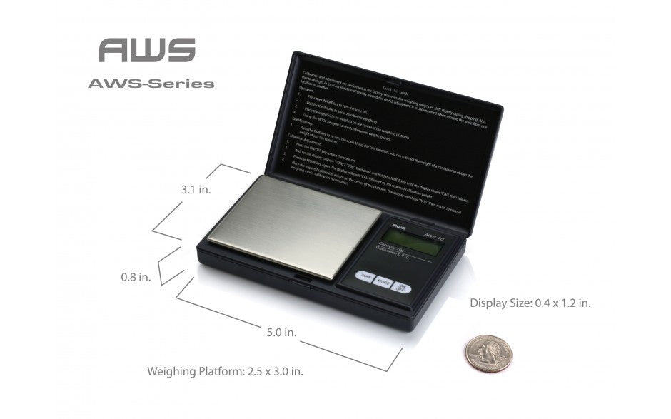 AWS-600 Digital Pocket Scale - 0.1g