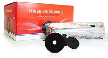 Three Kings 44mm Rings Charcoal 8pk - 10ct Display