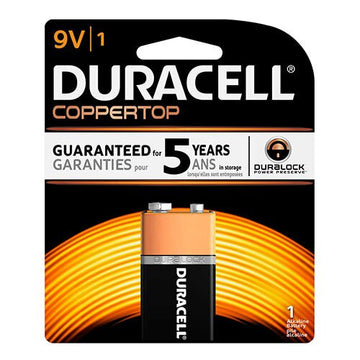 Duracell CopperTop 9V 1pk Blister - 12ct