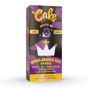 Cake 510 Delta 10 Live Resin 1g Cartridges - 5ct Display