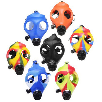 Colored Silicone Gas Mask with Water Pipe (MSRP: $39.99)
