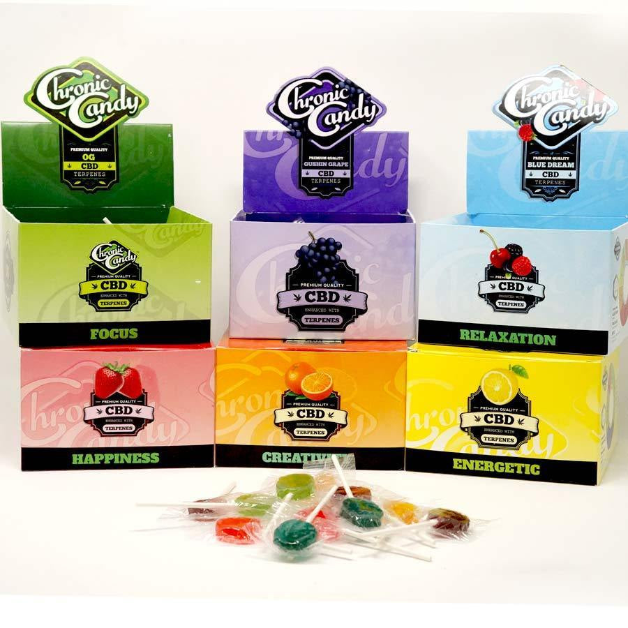 Chronic Candy 200mg Lollipops 60ct Display