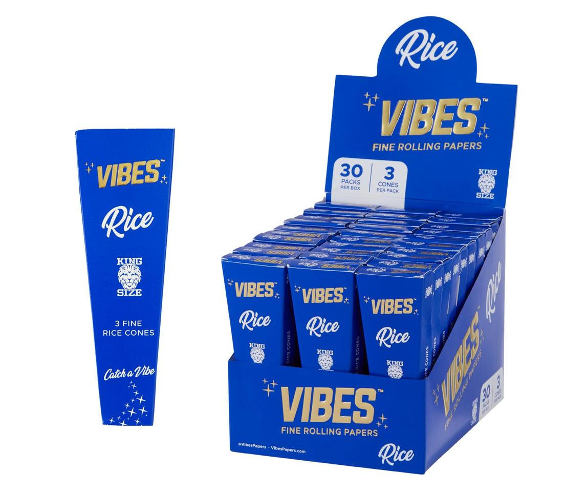 Vibes Rice Paper Cones - 30ct Display