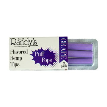 Randy's Puff Pops 3pk - Flavored Hemp Tips - 30ct Display