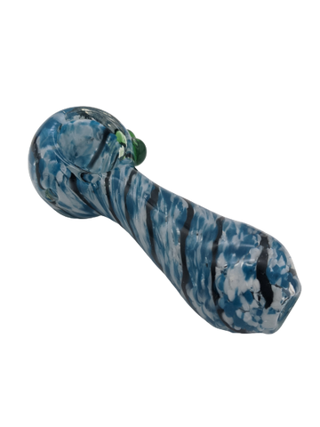 3" Colored Frit Swirl Hand Pipe
