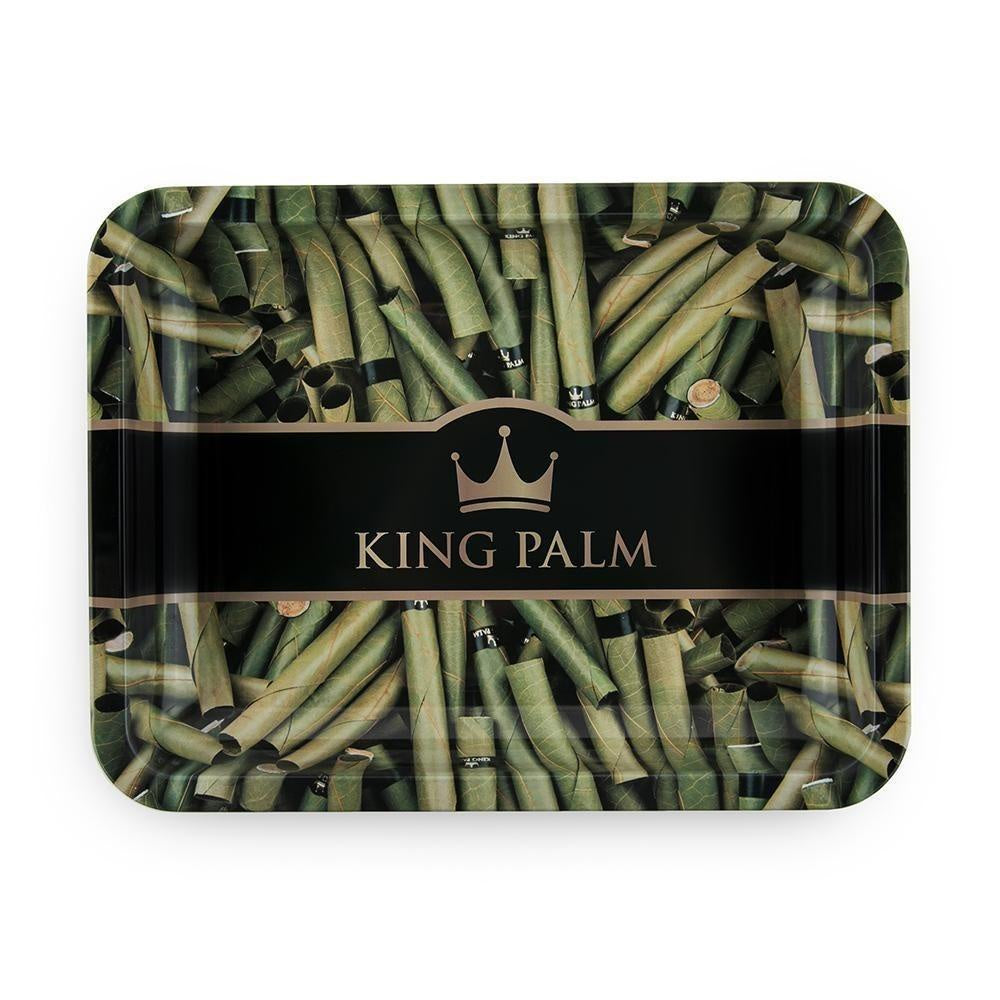 King Palm Standard Size Metal Rolling Tray - Royal Party