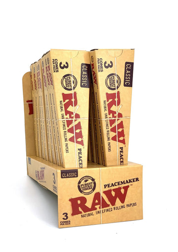 RAW Classic Peacemaker Cones - 16ct Display