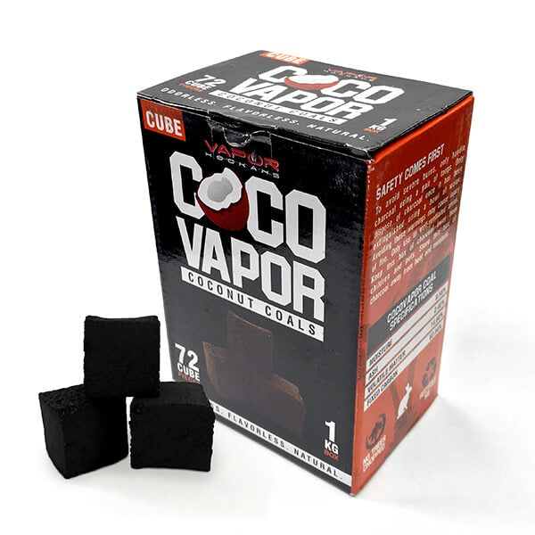 CocoVapor 1kg Cube 72ct Coconut Charcoal (MSRP: $9.99)