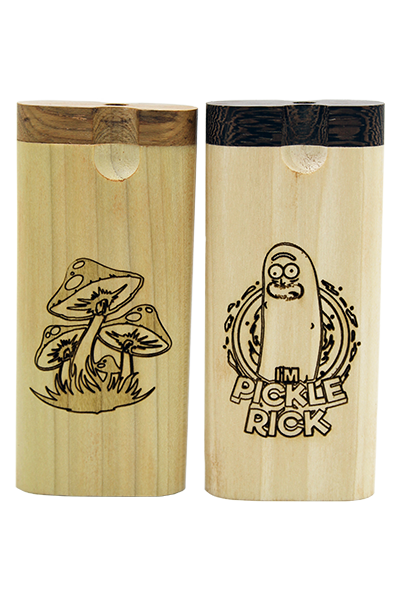 Bad Ash Premium Wood Engraved Dugouts with Wooden Bats (MSRP: $24.99)