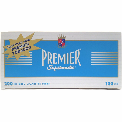 Premier Blue 100mm Filter Cigarette Tubes - 5pk