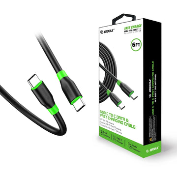 ESOULK 6ft USB C to C Faster Speed Charging Cable
