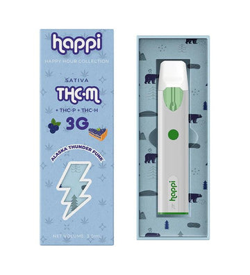 Happi THC-M Happy Hour 3G Disposables - 5ct Display