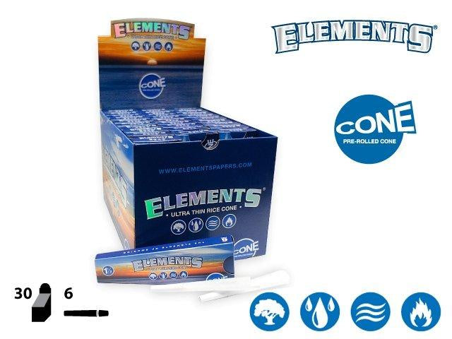 Elements 1 1/4 Cones - 6pk 30ct