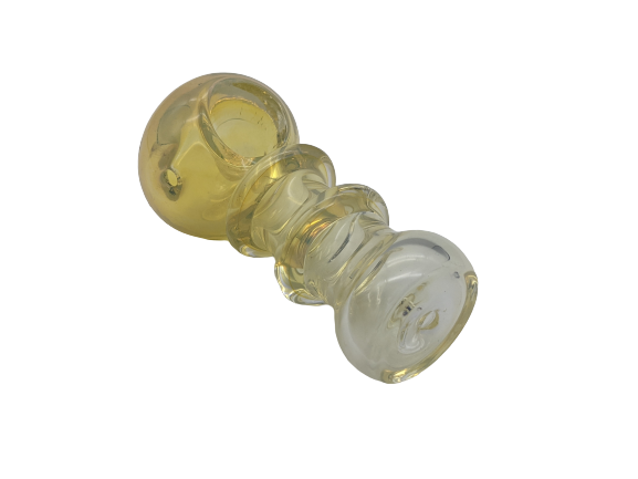 4.5" Silver Fumed 2 Ring Hand Pipe