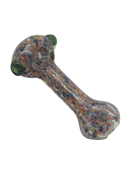 5" Confetti Frit Flat Mouth Hand Pipe