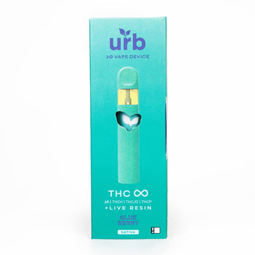 URB THC Infinity Live Resin 3 Gram Disposables - 6ct (MSRP: $34.99)