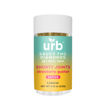 URB Saucy Diamonds THCA 3.5g Shorty Joints 5pk Jar