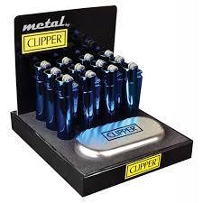 Clipper Full Metal Body Lighters 12ct