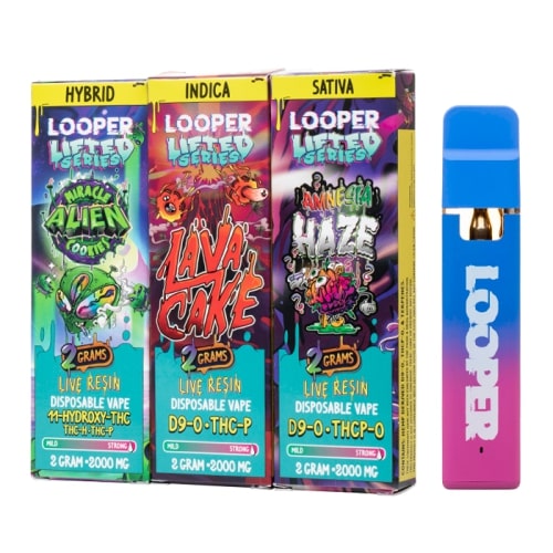 Looper 2g Live Resin Disposable - Lifted Series - 5ct Display