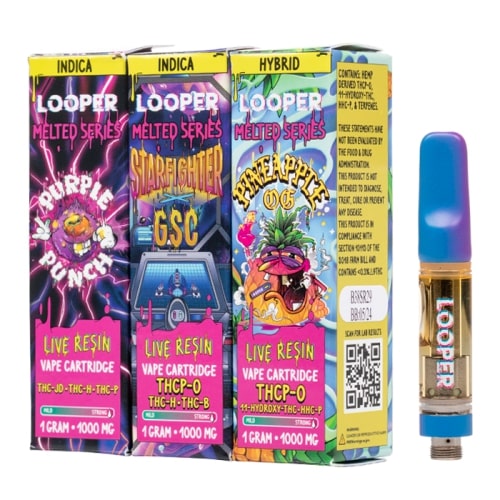 Looper 1g Live Resin Carts - Melted Series - 10ct Display