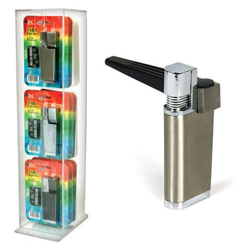 3.5" 3-in-1 Pipe Lighter Combo - 12ct Display (MSPR: $9.99)