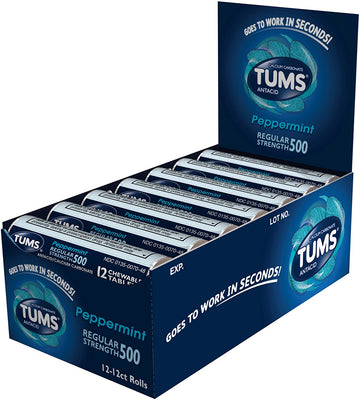 Tums Antacid Chewable Tablets - 12ct Display