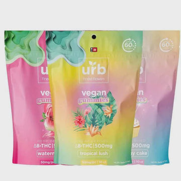 URB 500mg Vegan D8/D10 Gummies 10ct Display