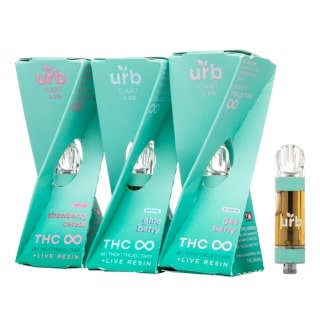 URB THC Infinity Live Resin 2.2 Gram Cartridges - 6ct Display