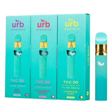 URB THC Infinity Live Resin 3 Gram Disposables - 6ct (MSRP: $34.99)