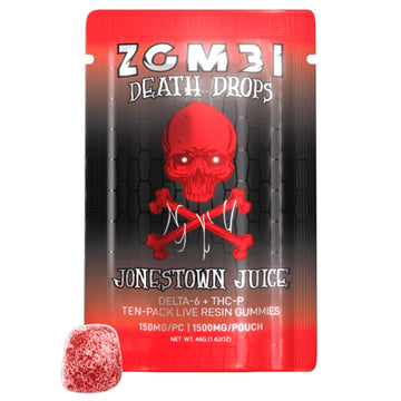 Zombi Death Drops D6 + THCP 1500mg Gummies - 10ct Display